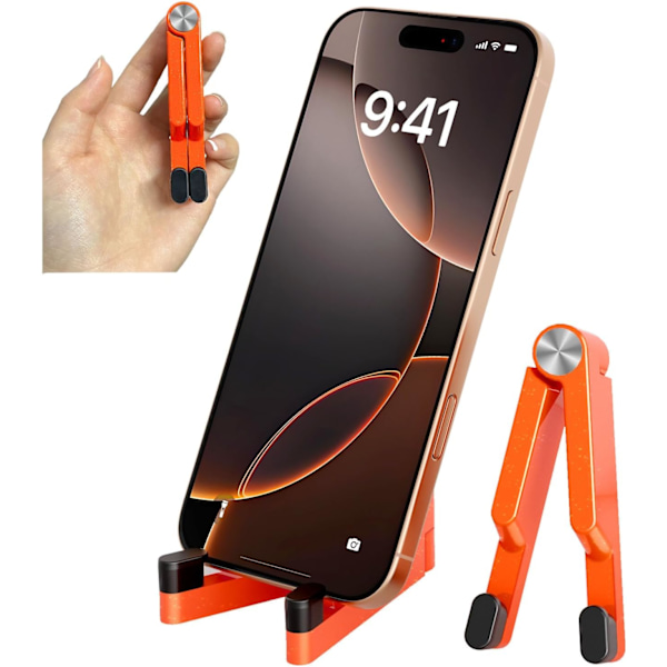 Puhelinteline pöydälle, kokoontaitettava kannettava iPhone-teline, alumiininen puhelinteline-kehto pöydälle/matkalle, pöytäpuhelinteline