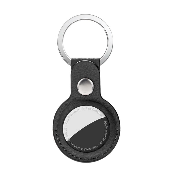 Apple AirTag -nahkaiselle avaimenperälle, yksireikäinen (musta)
