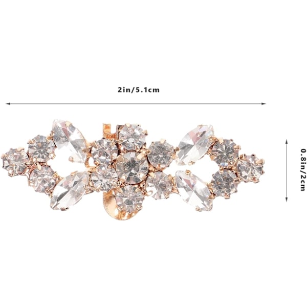 Sko Klips Sko Smykker Dekoration Rhinestone Bling Sko Klips Glitrende Sko Klips til Bryllupsbanket