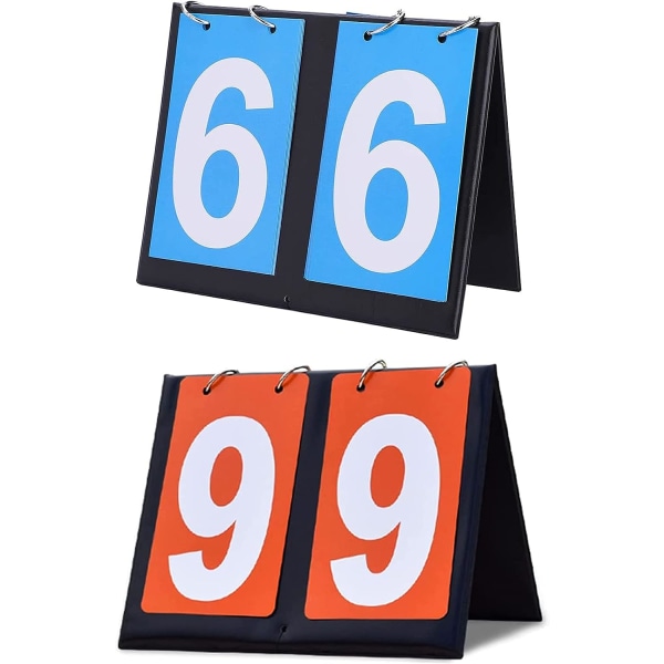 Sportsresultattavle, 4-cifret resultattavle Portable Flip Scoreboa