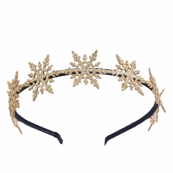 Jul Snöflinga Hårband Hårband Bedårande Söta Glitter Sno