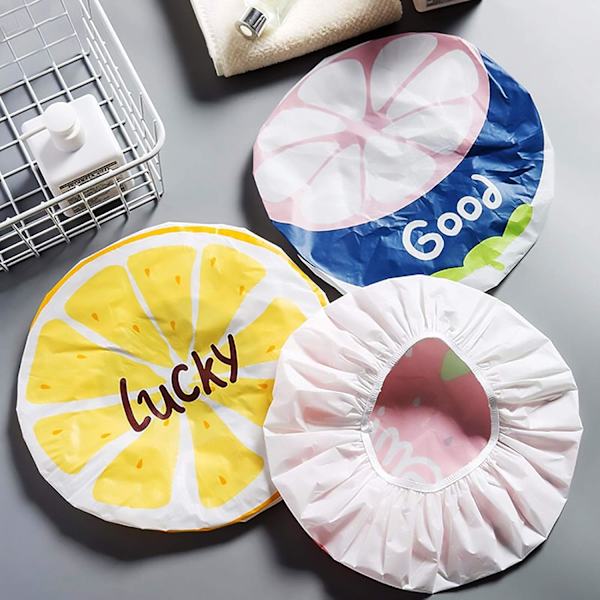 （27cm）6PCS Dusjhette, Gjenbrukbare Dusjhetter for Kvinner, Hårhette w