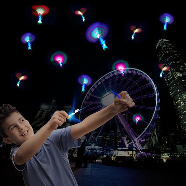50 st Led Pilhelikopter Flygleksak Party Rolig Present Elastisk