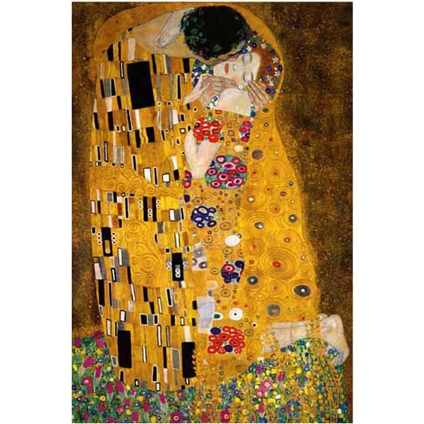 30x40cm Klimt Famous Paintings - Kiss - 5D Diamantmaleri