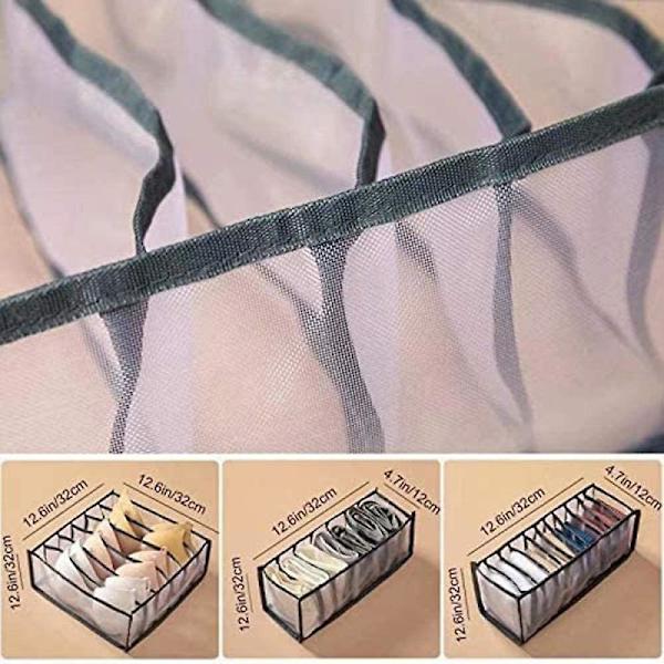 Underwear Organizer Set - Rosa sammenleggbar undertøysskuff Org