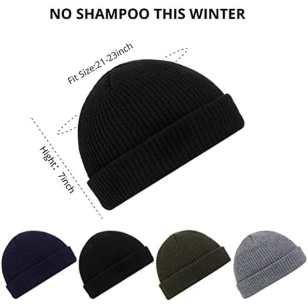 Beanie-pipo, rullattava reunus, kalastajan pipo, naisille