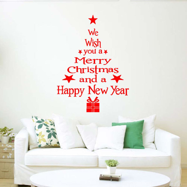 Xmas Snowflake Vindue Sticker, Jule Vindue Klistermærker,