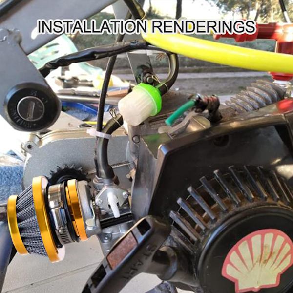 Viritys kaasutin ilmansuodattimella 2-tahti 47cc 49cc kaasutin Go Kart Skootteri Moped Repl