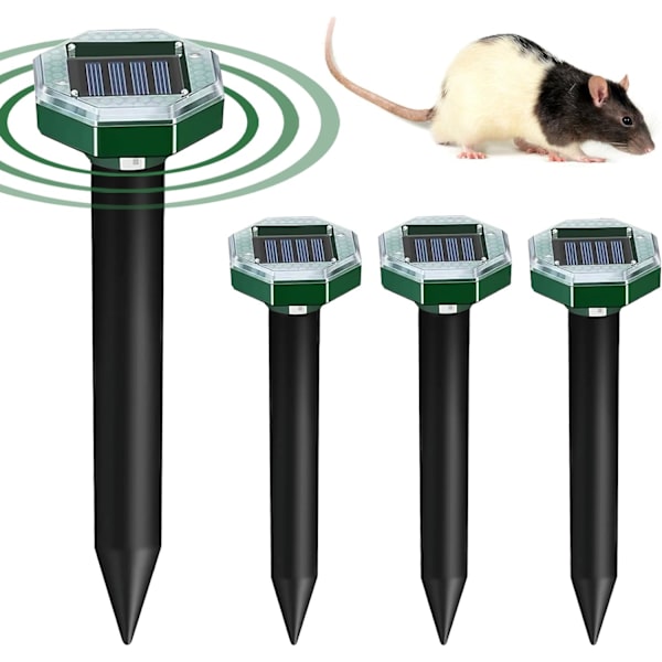 4-pack solardriven mullvadsskrämma, solardriven mullvadsskrämma, repu