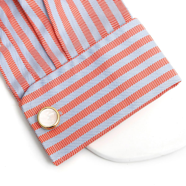 Pinnoitetut luonnonhelmiäiscufflinkit miehille ja naisille, klassiset pyöreät miesten kalvosinnapit, korut häihin, juhliin, vuosipäivään, bisnekseen, smokkiin ja pukuun