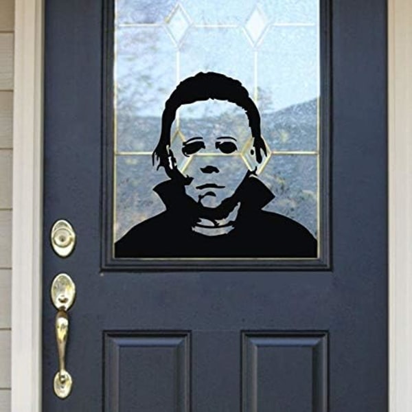 Halloween-loma-tarrat Michael Myers Horror Olohuone Tarra Hauska Ovi Ikkuna Peili Vinyl Taide Sisustus