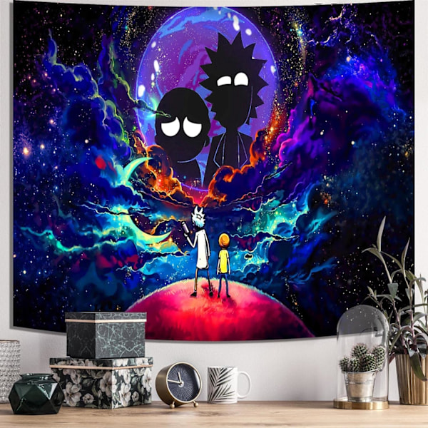 Anime Vægophæng til Soveværelse, Trip-py Plakater Rum Vægophæng til Mænd, Cool Sort Æstetik, Hippie Rumindretning Væghængende Kunst til Piger Drenge P