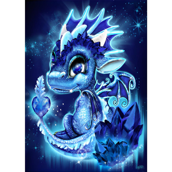 5D diamantmaleri 30x40 cm Dragon Legend 2