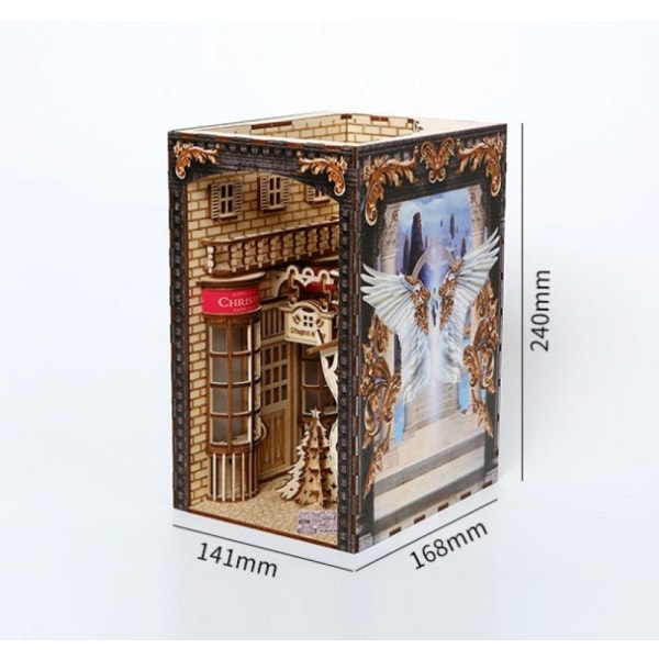 3D tredimensionelt puslespil Diagon Alley Jule simulering tredimensionel model ornamenter træ