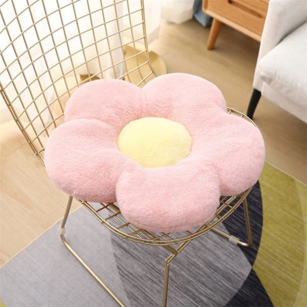 1 stk Søt Blomst Pute Plussj Blomst Pute Gulvpute Puter Fritids Pute Bil Pute Romdekor Pute (35cm,