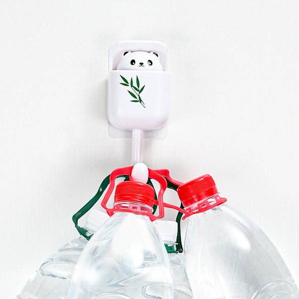 4-pack söta panda- och björnväggkrokar med självhäftande aromaterapi