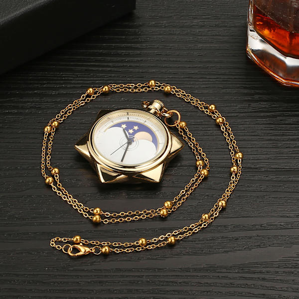 Amerikansk Warrior Lommeur Quartz Lommeur med Kæde, Rom