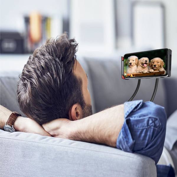 Kaulapuhelimenpidike, Universaali Lazy-puhelimenpidike Taitettava pidiketeline älypuhelimille, Joustava L