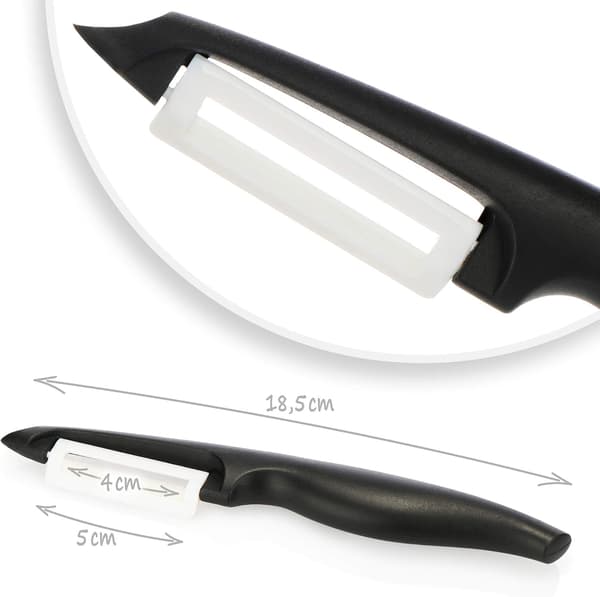 2x keramisk frugt- og grøntsagsskræller