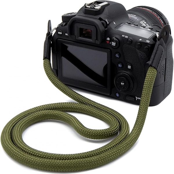 Lens-Aid Kameranhihna köyden näköinen 105 cm, kaula- tai olkahihnana kameran kantamiseen Green