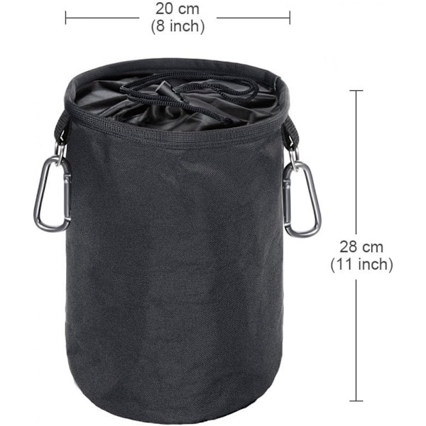 Organizerpose med klesklyper til klesvask, klesklypepose til utendørs og innendørs bruk 2 x Carabiner