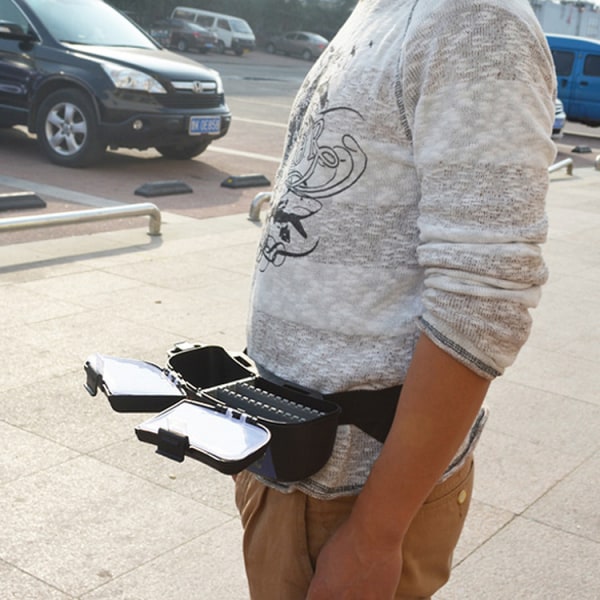 （24x9x9cm）1 stk Multifunksjonell midjehengende havfiske agnboks