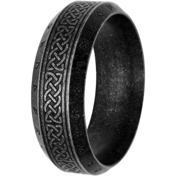 Viking Ring for menn, Celtic Knot Ringer for menn kvinner, Rustfritt stål Celtic Ring, Retro N