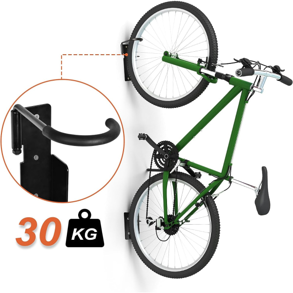Cykelställ, kan roteras 90 grader vertikalt väggmonterad cykel R