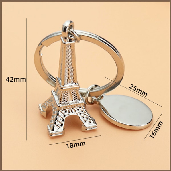 Olympialaiset-Eiffel-torni-avainperä-matkamuisto Silver