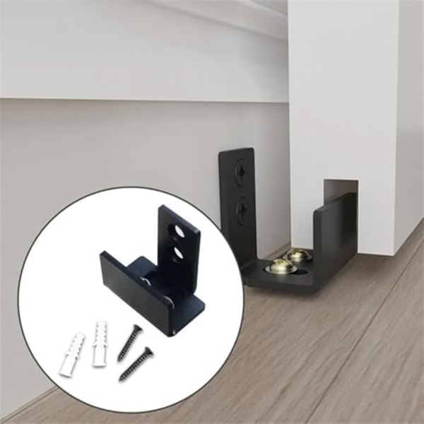 35x45x48mm Justerbare Skyvedørbunnsføringer Veggmontert Bunnføringer Dørstopper Dørbeskytter Skyvedør