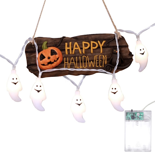 2,5M 20LED Spökljus ljusslingor Halloween dekorationer Halloween fest rekvisita födelsedagspresenter Batt