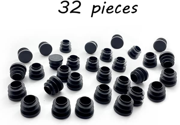 Stolekappe 16mm 32stk Stoleendestykke Plast Rund Endestykke Stole Tu