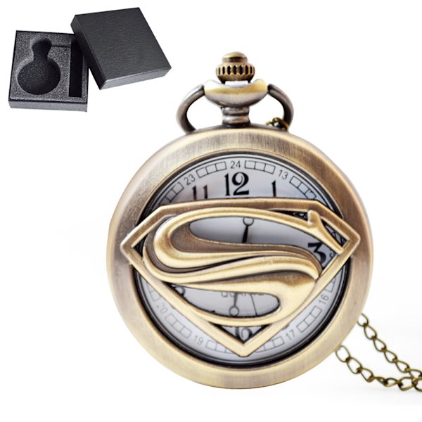 Supersankari Superman taskukello Vintage Quartz taskukello