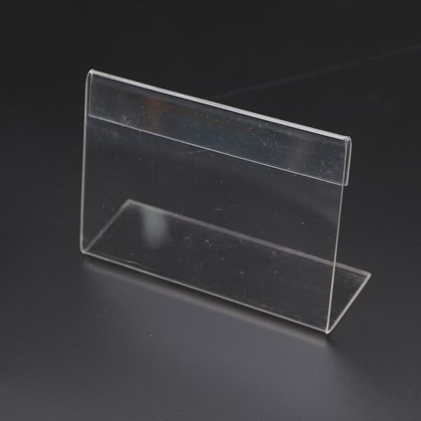 20 stk 9cmx6cm Akryl Display Skilt Prislapp Navnekortholder Stativ