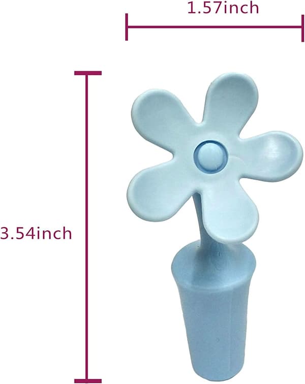 Silikonflaskproppar - Vinpropp i solrosform för champagne, dryck, öl, proppar (4-pack)
