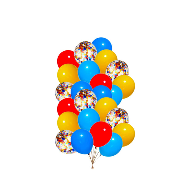 Cirkus Clown Födelsedag Ballonger med Banner Cake Topper Latex Ballong Set Set