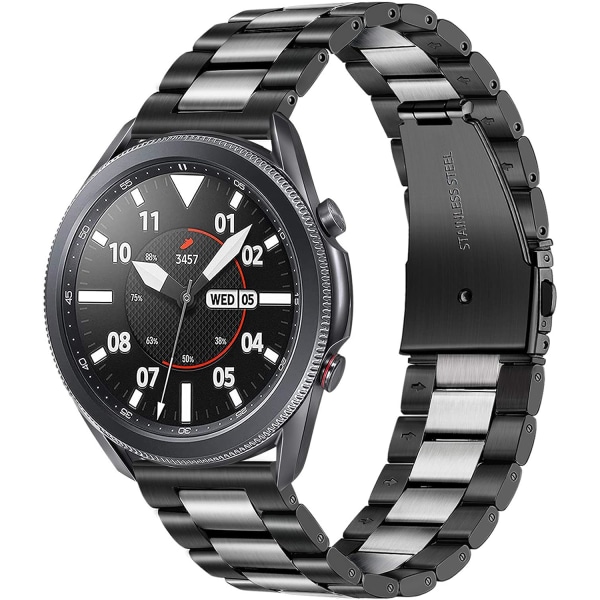 Galaxy Watch Band 46mm / S3, 22mm solid rustfritt stål Qui