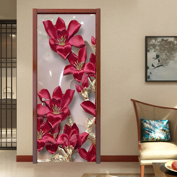 77x200cm Ovitarttu Trompe l'oeil -efekti 3D-tapetti（Tyyli 4)