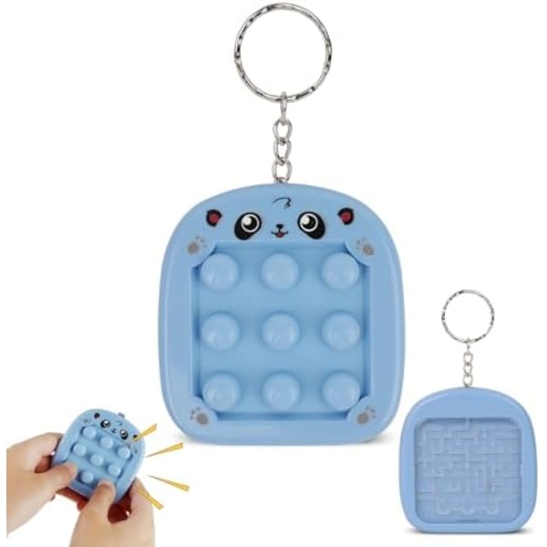 Pop-sensoriska leksaker, dubbelsidig stressreducerande pop-leksak, labyrintspel för barn & vuxna för att lindra ångest, bärbar lugnande fidget