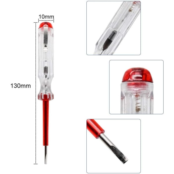 10 pakke elektrisk krets tester penn Spenning tester AC spenning test penn for elektrisk testing