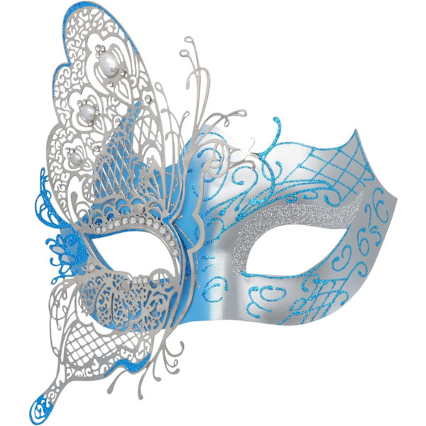 1 stk. Mystisk Venetiansk Sommerfugl Dame Maskerade Halloween Fest Maske Aften Galla Maskebal Bar Kostume Tilbehør