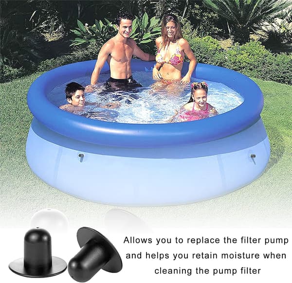 Poolpropper Pool Afløbspropper Udskiftningspoolpropper Poolforseglingspropper Poolbundpropper Poolpumpeprop Kompatibel med Intex og Bestway 4 stk