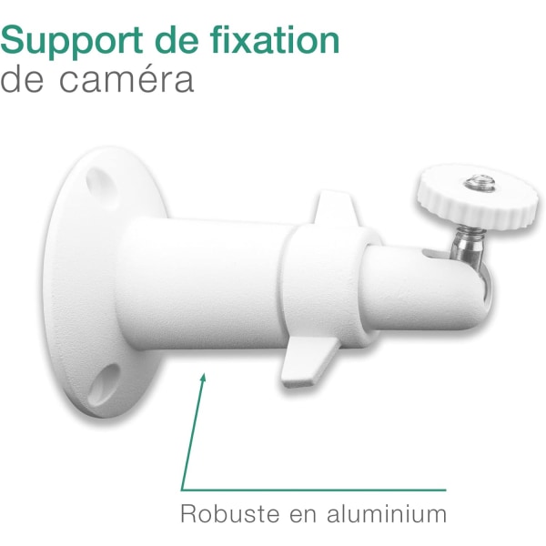 2x Väggfäste för kamera med 1/4\" gänga för Eufy eufyCam 3, 3C, 2, 2C, 2C Pro, 1, E