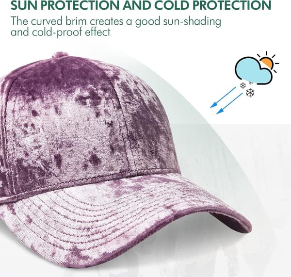Men's Cap Spring Velvet Baseball Cap for Women Men Sober Unstruct