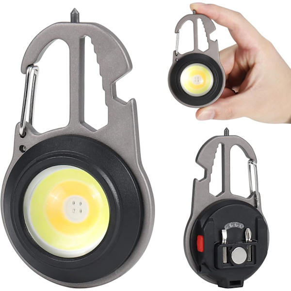 Mini LED -taskulamppu, avaimenperän kannettava työvalo 800 lumenia LED
