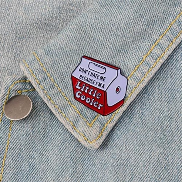 Don't hate me because I'm a little cool Ord Enamel Pin Socialt Ubehagelig Badge Taske Tøj Lapel Pin Punk Smykker Gave