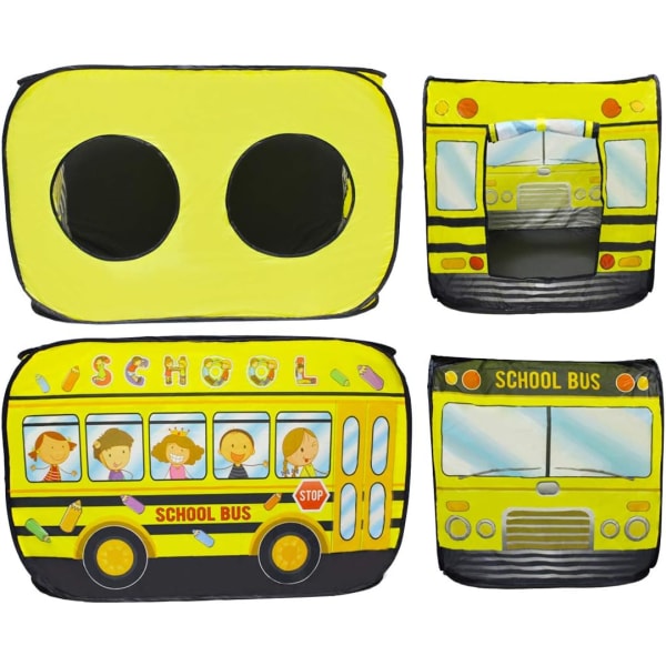 (keltainen) taitettava leikkiteltta – poliisiauto, lasten leikkimökki, sisä-/ulkolelu, loistava lahja