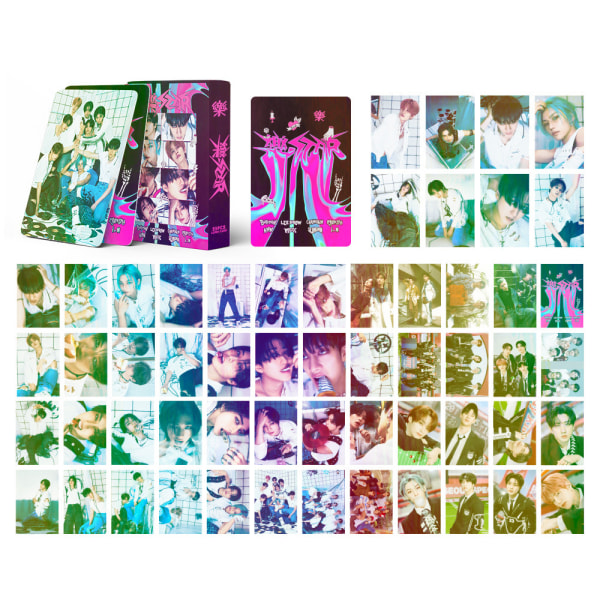 Kpop Stray Kids Lomo-kort paket med 55 (2) - Albumklistermärken och Lom