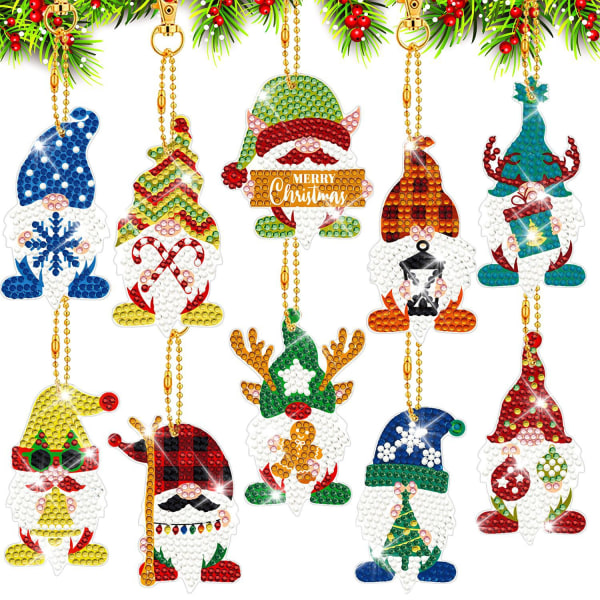 (Style 1)Christmas Diamond Painting Keychains