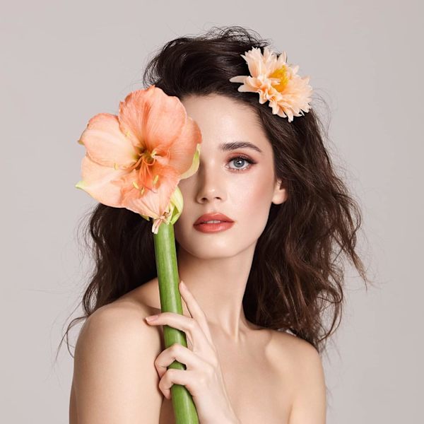(gulgrønn) Kunstig blomst hårspenne Bohemia Hai